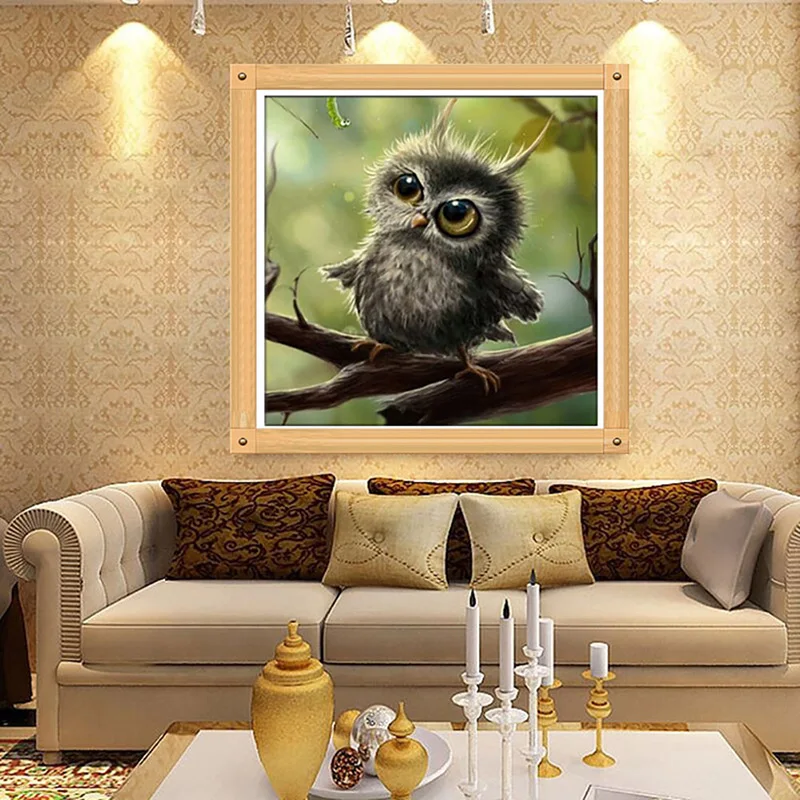 Лидер продаж картина вышивка крестиком 5D алмазная мозаика в виде совы из смолы