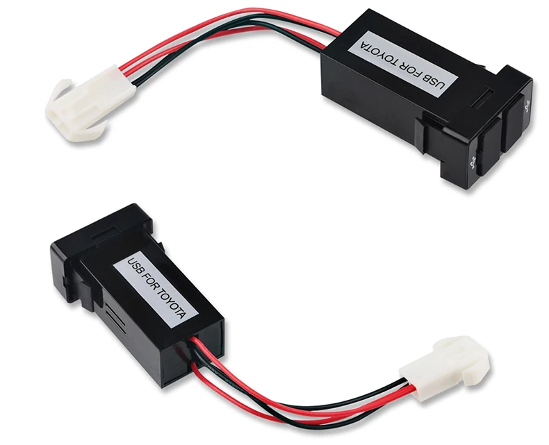 Двойное USB Автомобильное зарядное устройство водонепроницаемый USB2.1A адаптер питания розетка для TOYOTA 2 порта зарядное гнездо приборной панели автомобиля для Ipad samsung