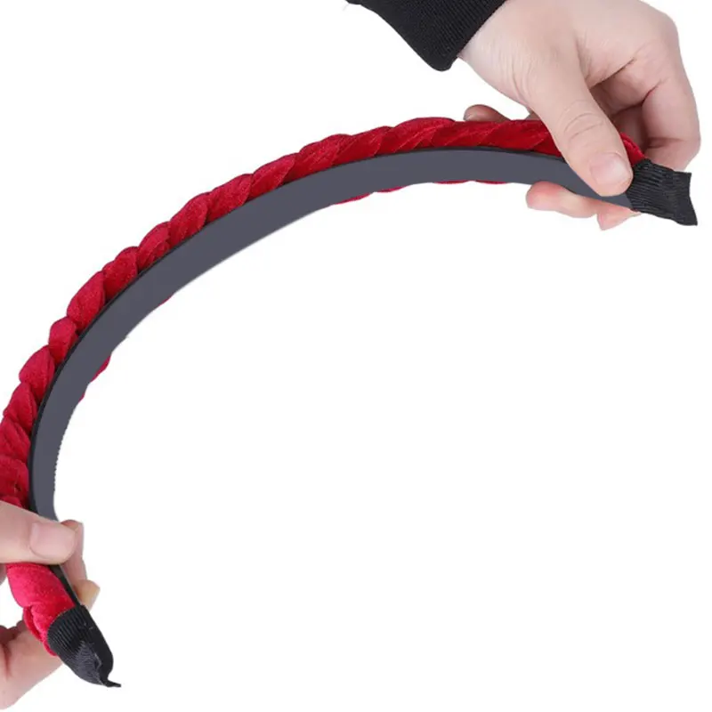 3 см в ширину Женские Простые плетеные дизайнерские резинки для волос Ретро