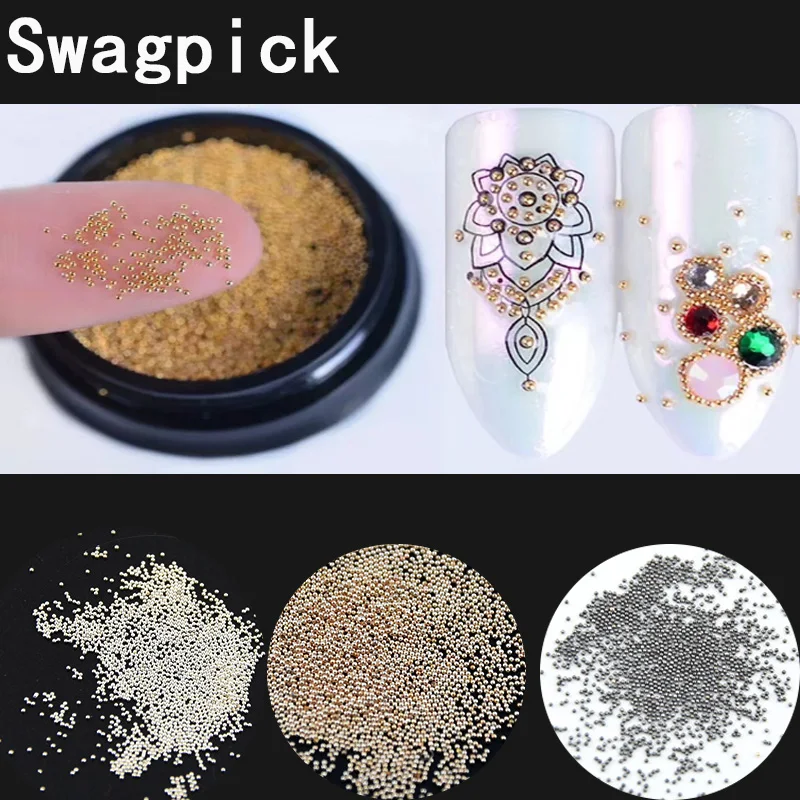 Маленькие металлические бусины Swagpick 0 4 мм 1 упаковка розовые золотые черные