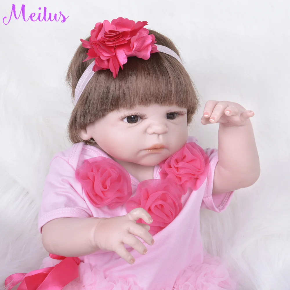 57 см лучший подарок ребенку на Рождество Bebe Bonecas моделирование новорожденных