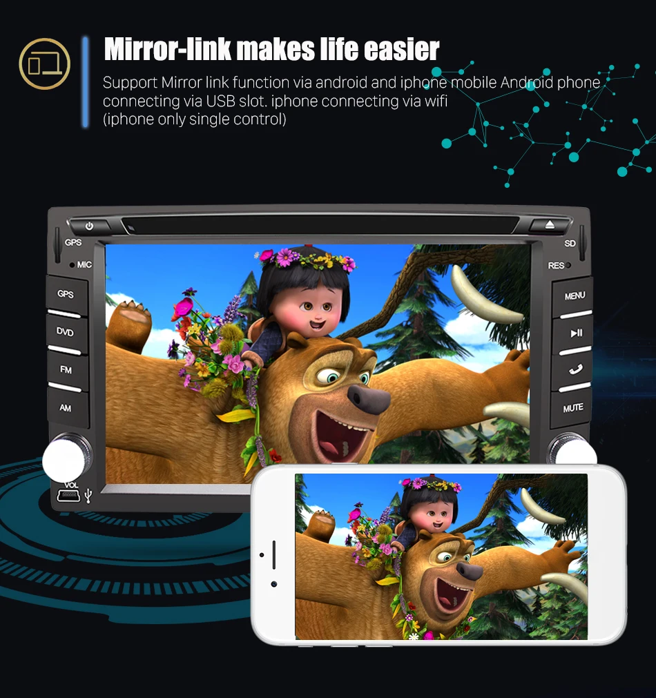 Eunavi 2 din Универсальный Android 9,0 Автомобильный dvd Радио мультимедийный плеер gps навигация аудио стерео головное устройство 8 ядерный ips сенсорный экран