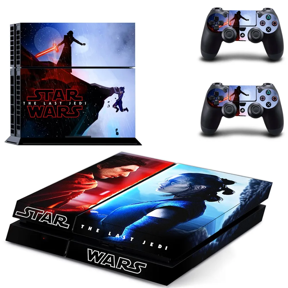 Звездные войны последний джедай наклейка для PS4 виниловая наклейка, стикер для консоли sony Playstation 4 и 2 контроллера наклейка для PS4 стикер