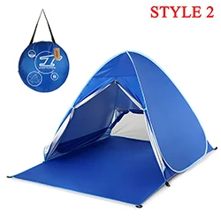 style 2 royal blue Lixada легкий летний тент Автоматический Мгновенный Всплывающий кемпинговый тент с защитой от ультрафиолета Пляжный Тент Открытый Солнцезащитный домик - Цвет: style 2 royal blue