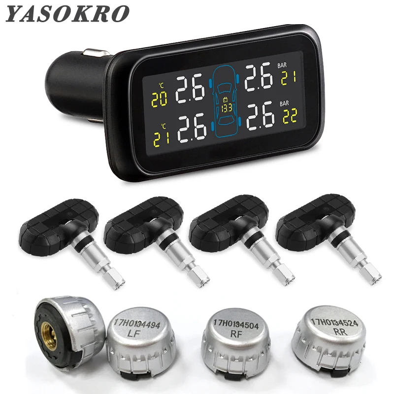 YASOKRO YSR903 автомобильный TPMS система мониторинга давления в шинах 4 внешних