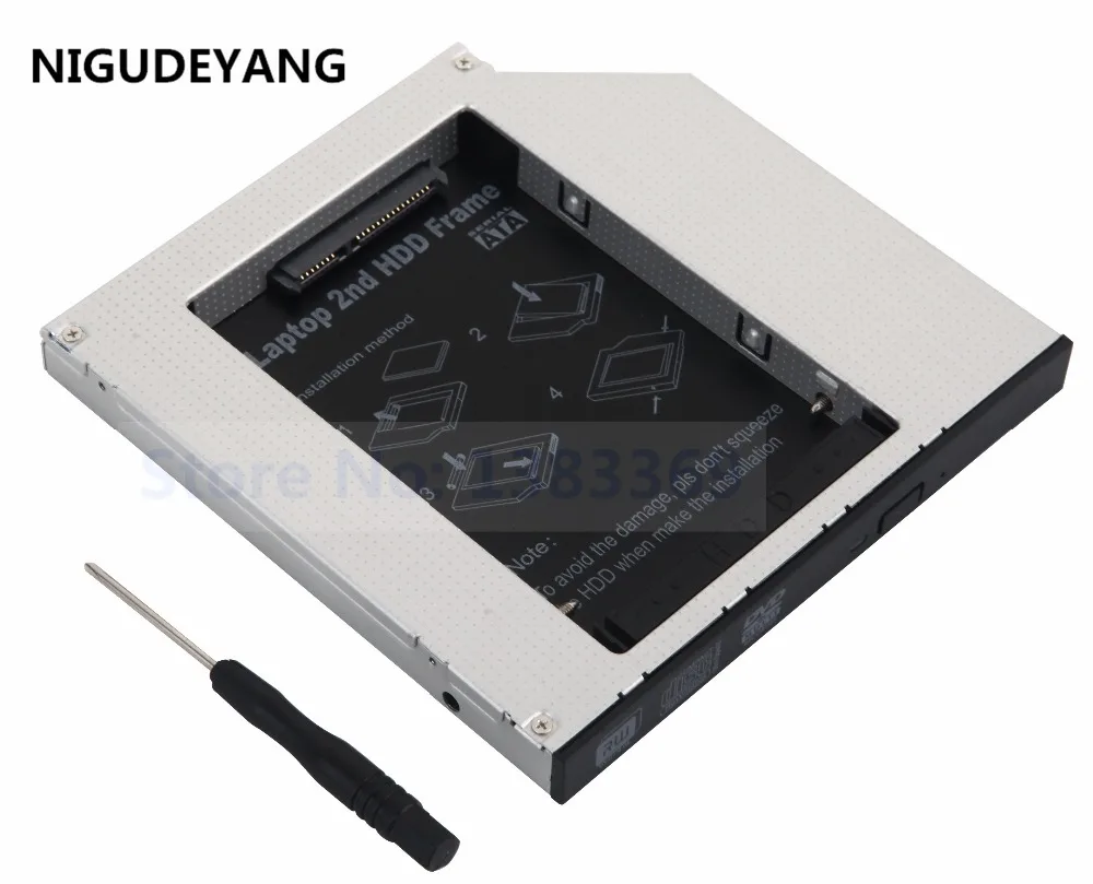NIGUDEYANG 2nd 2 5 HD HDD SSD жесткий диск Оптический корпус Чехол Caddy адаптер для HP Compaq NX6100