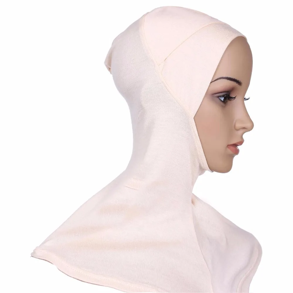 

Women Muslim Scarves Turban Hijab Caps Hoofddoek Solid Head Cover for Women Hijab Femme Musulman Islamic Underscarf Hijab Bonnet