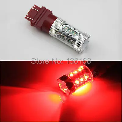 2 шт. T25 3157 p27 w2.5x16q 80 Вт Cree Chips Eclairage Ampoule Arriere Blanc/Rouge/yellow car парковка Arret | Автомобили и