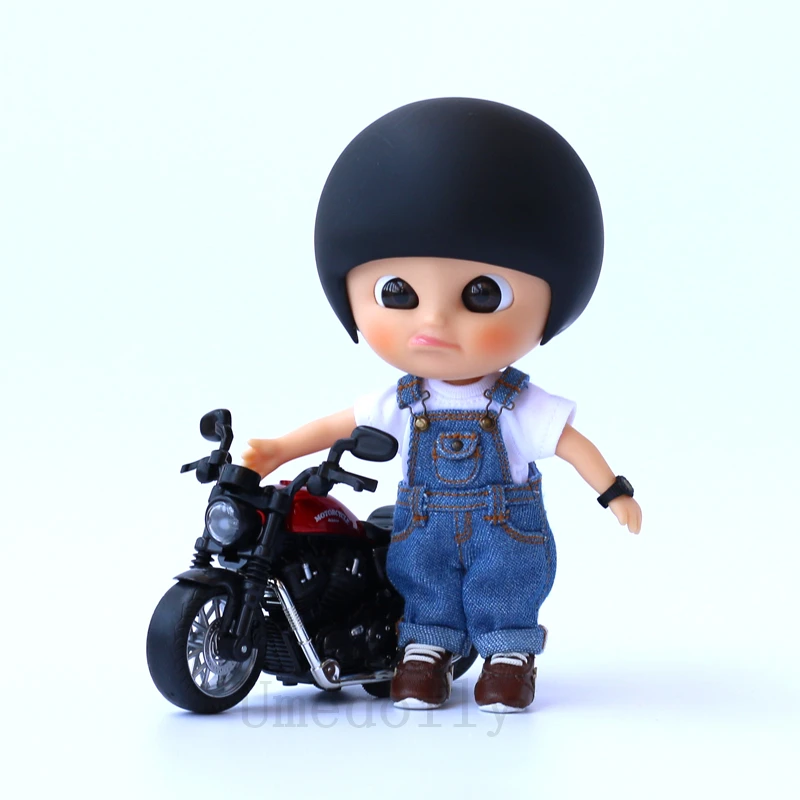 1 шт., милый джинсовый комбинезон или жилет для куклы Ixdoll, Middle Blyth, Blyth, Holala, Ob11, комбинезон для куклы, аксессуары для одежды
