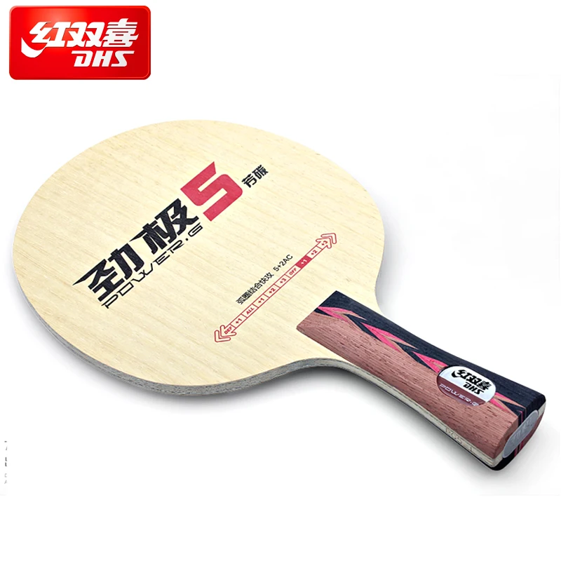 Оригинальная ракетка DHS POWER G 5 PG5 PG для настольного тенниса ALC wood 2 carbon пинг