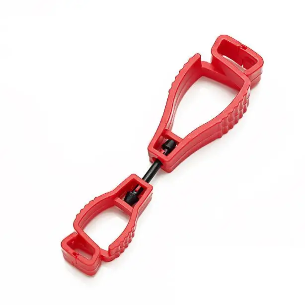 

500pcs Metal detectable plastic Glove Clip plastic Working gloves clips Work clamp safety work gloves Guard Labor suppliesSN1867