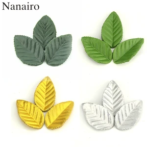 Зеленые листья из искусственного шелка, 200 см, 4,5 шт.