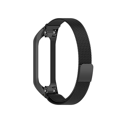 YUEDAER металлическая Миланская петля для samsung Galaxy Fit e SM-R375 ремешок магнитные розовые ремни для Galaxy Fit e Fite аксессуары - Цвет: Black