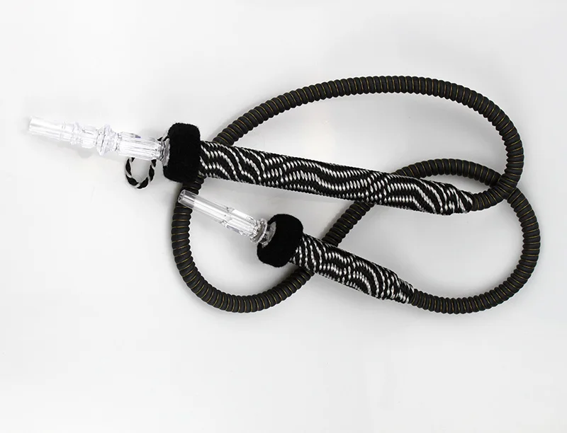 Black 1,8 м длинные большой кальян шланг акриловый кальян шланга с шерстью ручка шланг Sheesha Narguile большой кальян шланги - Цвет: Black