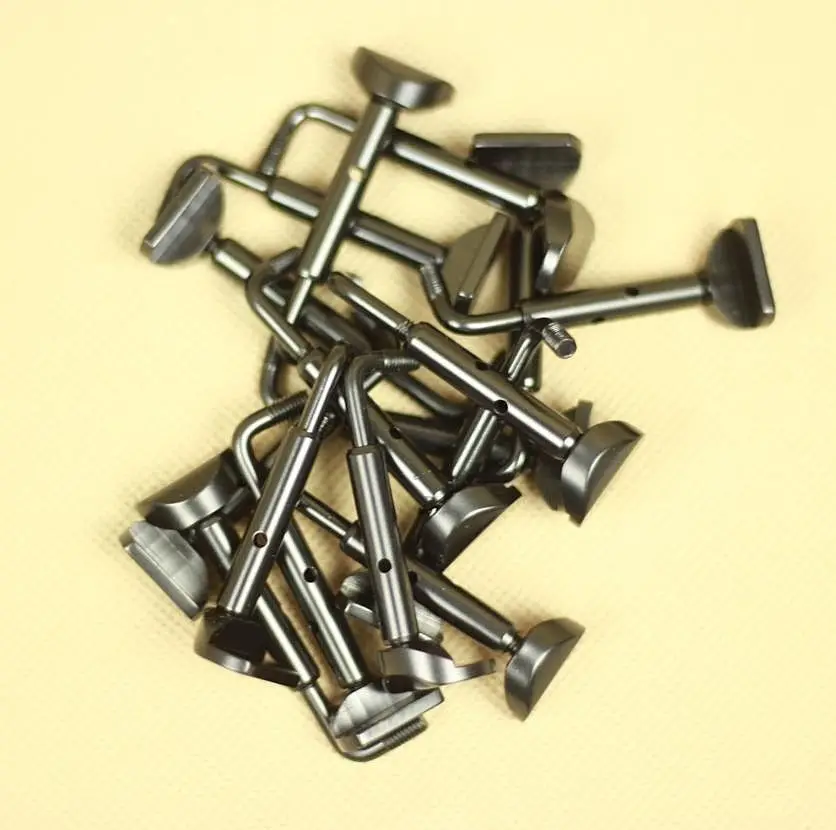 

10 Pairs hook style 4/4 Violin Fiddle BLACK Chin Rest Clamp parts accessories