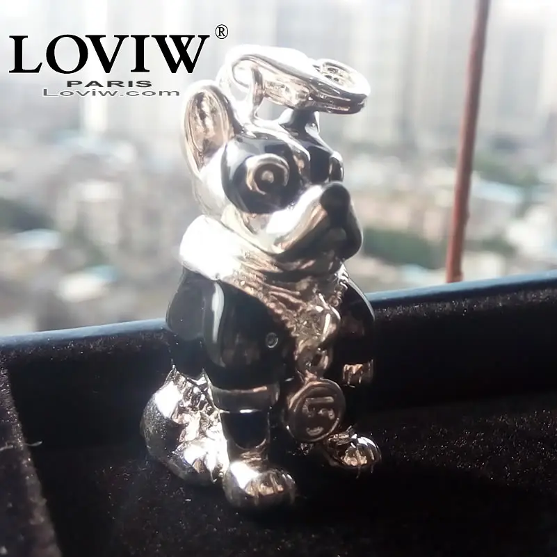 3D подвеска бульдог Собака для женщин и мужчин классический подарок Европейская