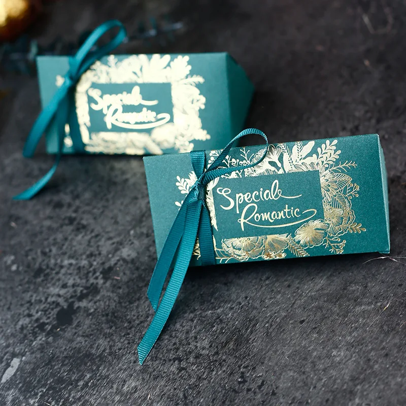 Зеленые коробки для конфет свадебные коробка свадебных Высококачественная