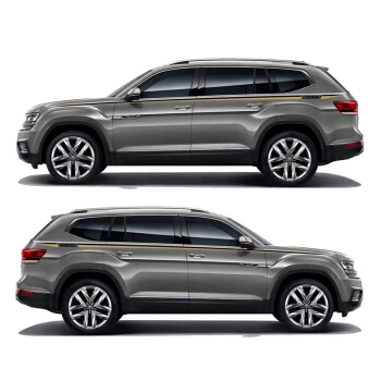 World Datong, автомобильный Стайлинг, Спортивная Автомобильная Наклейка для Volkswagen Teramont, автомобильные аксессуары и наклейки, Авто Наклейка - Название цвета: Gray car