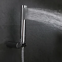 nozzle sprinkler pressurized water saving shower head abs with chrome plated bathroom hand shower water booster showerhead