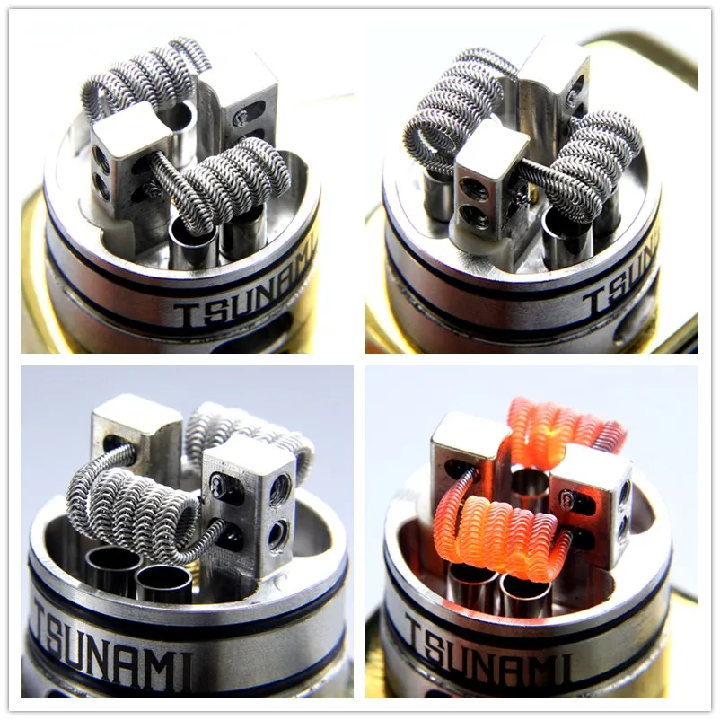 Готовые катушки 10 шт. A1/Alien Clapton/Alien V2/плавленые Clapton и Clapton готовые катушки SS316L для RDA RTA атомайзер мод DIY катушка