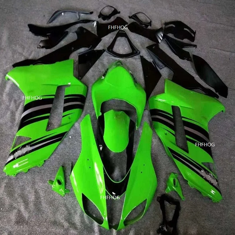 Обтекатели из АБС-пластика зеленые черные для мотоциклов ZX6R 636 07 08 2007 2008 Kawasaki Ninja
