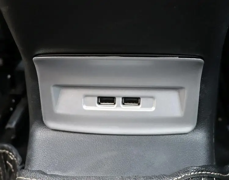 AOSRRUN ABS покрытие Задняя USB декоративная рамка декоративная крышка модификации автомобильные аксессуары для Skoda Kodiaq Karoq автомобильный Стайлинг