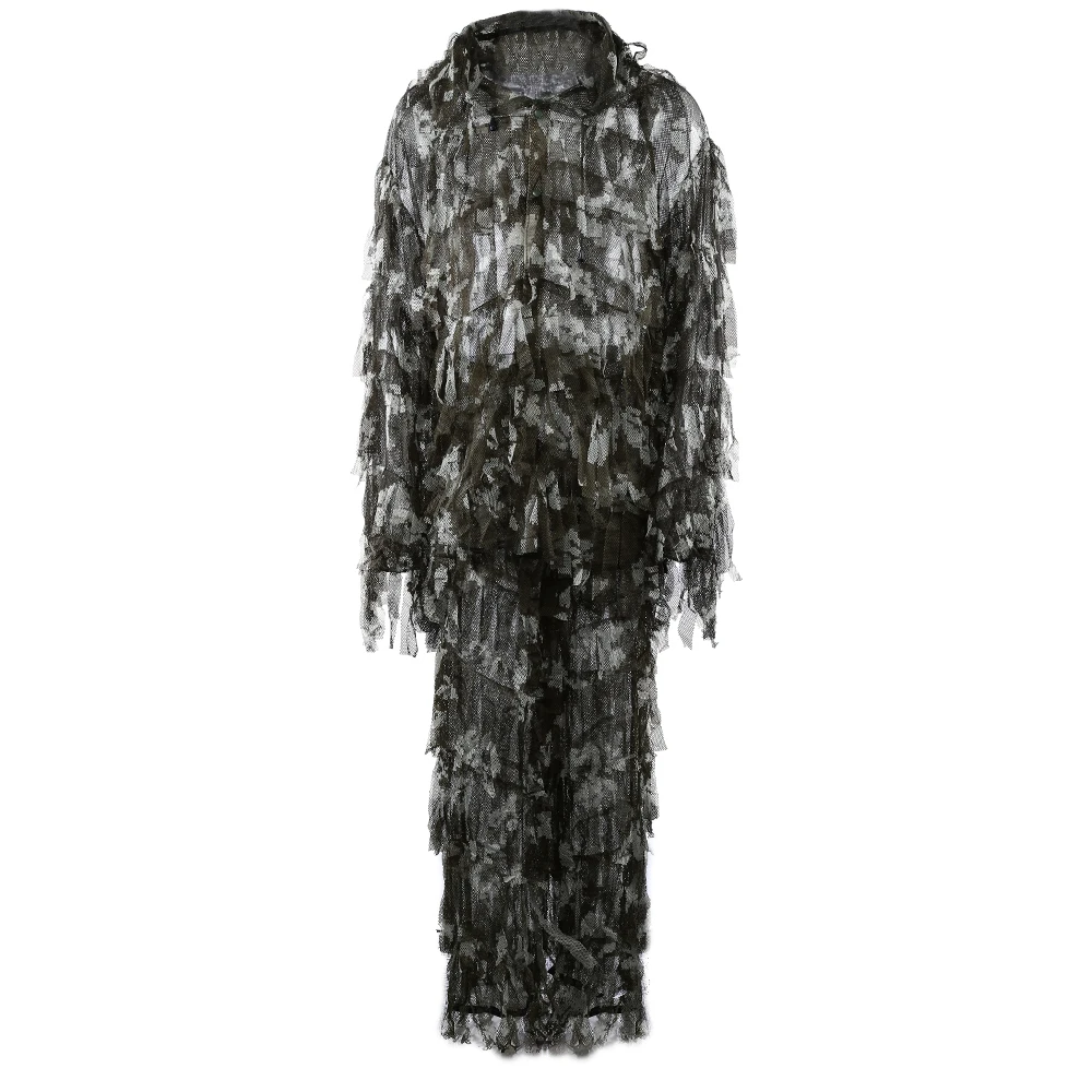 Охотничий костюм Сверхлегкий сетчатый двойной с принтом камуфляж лист