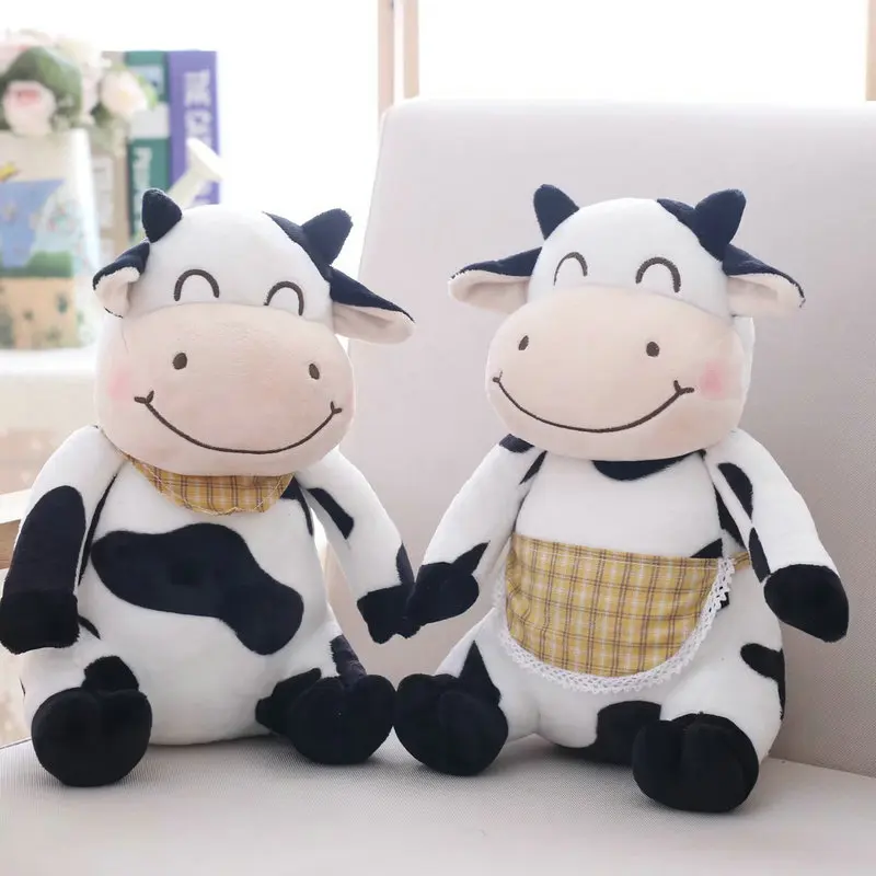 Игрушка-Зверюшка плюшевая 30/45 см мультяшная Милая корова большая набивная