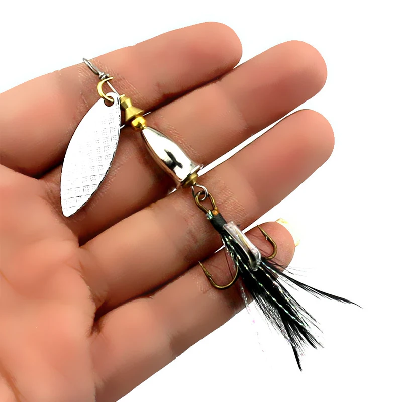 1 шт. рыболовная приманка искусственная наживка Спиннер медные металлические