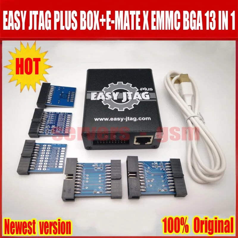 Новейший легкий JTAG плюс коробка+ E-MATE X Emate box EMMC BGA 13 в 1