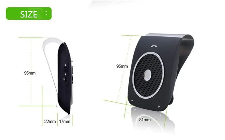 SAI YU авто солнцезащитный козырек Громкая связь Bluetooth Hands free стерео бас беспроводной Bluetooth Handsfree автомобильный комплект для смартфона