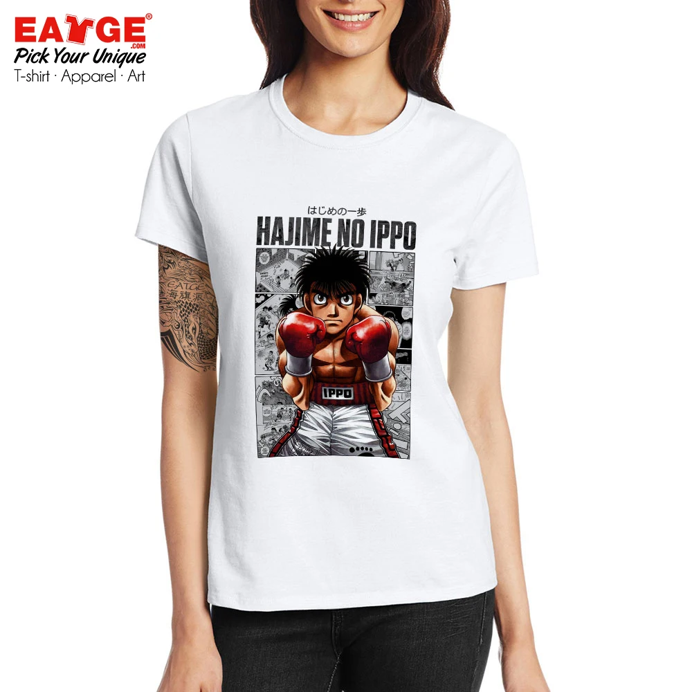 Боксер Ippo футболка аниме Hajime No Ippo Manga Повседневная активная футболка EATGE редкий дизайн креативный бренд унисекс крутая футболка