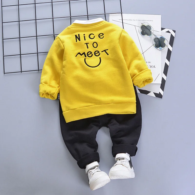 Комплекты одежды для мальчиков весенне-осенние повседневные хлопковые пальто с