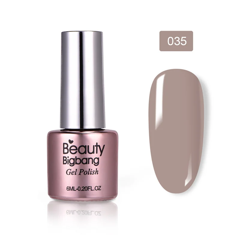 35 BeautyBigBang, 6 мл, 36 цветов, замачиваемый Гель-лак для ногтей, УФ-гель, верхнее покрытие, матовое покрытие, лаки для ногтей, для маникюра, верхнее покрытие, не протирается - Цвет: 35