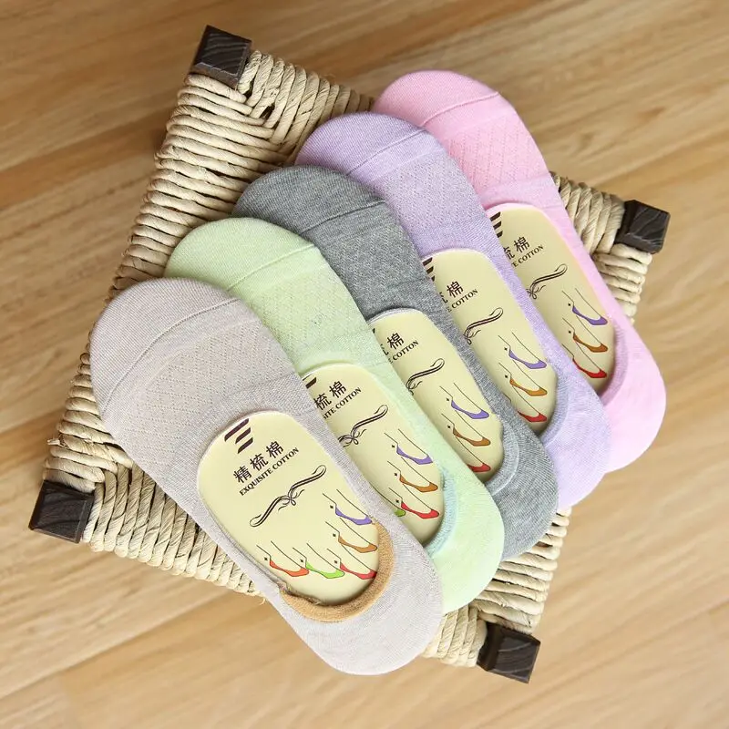Женские тонкие носки 5 пар/Лот летние 2019|Носки-следки| |