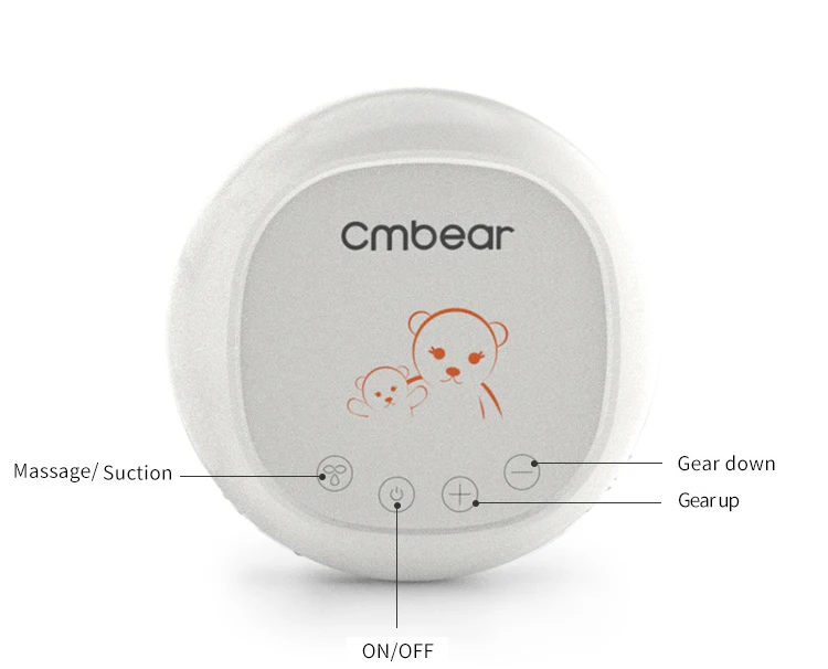 Cmbear Одноместный двойной Электрический молокоотсос с бутылочкой для молока Электрический молокоотсос для кормления