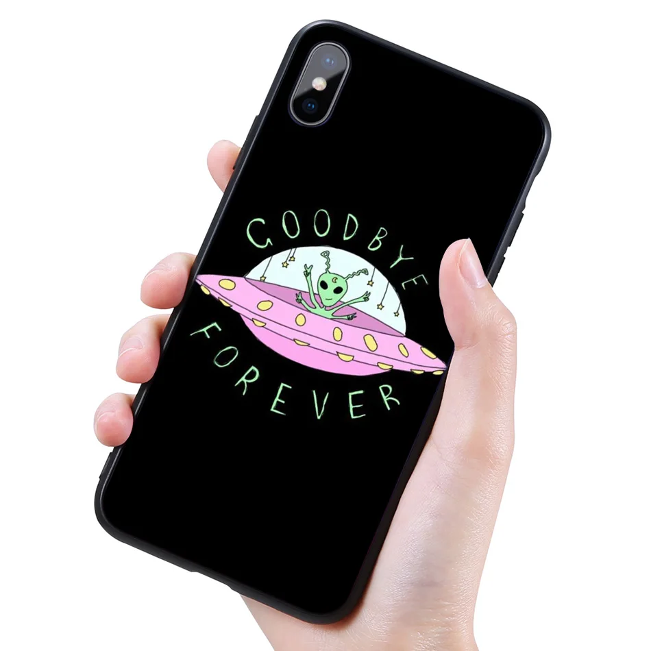TPU черный чехол для iPhone 12 7 11 Pro XR 6 X XS MAX 8 6S Plus 5 5S SE 2020 7Plus 11Pro телефона чужой считаем