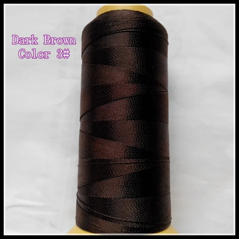 1 Roll Black Color Nylon Weaving Thread / High Intensity Polyamide Thread+12units 90mm weaving needles free gift |