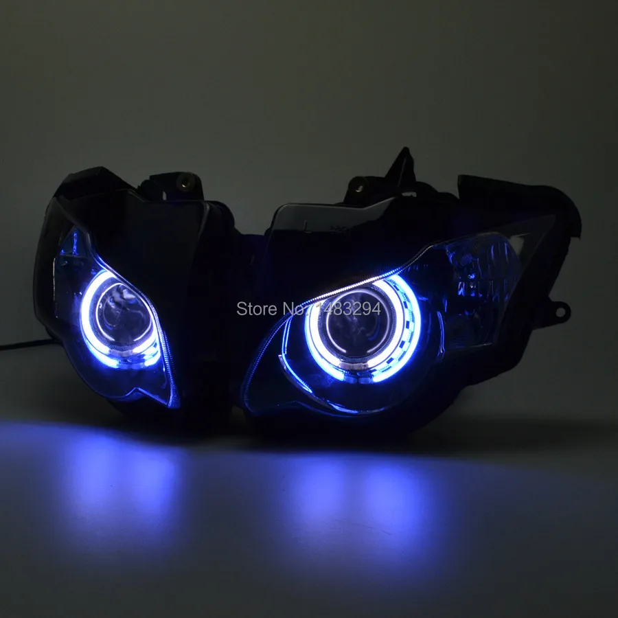 Модифицированный проектор HID Blue Halo White Angel Eye для Honda CBR1000 RR 2008 2011|cbr1000rr|rr eyesrr |