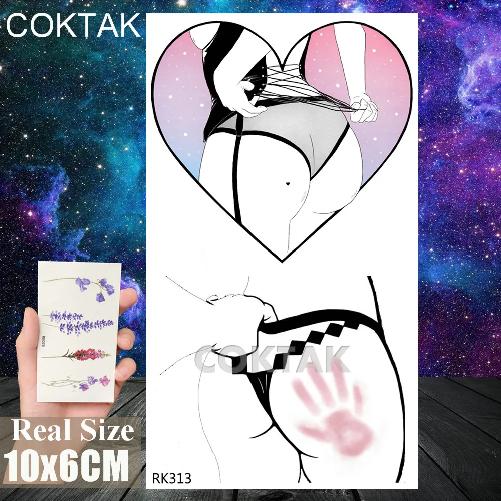 CRK313 Сексуальные кружевные чулки с ножом, временные искусственные татуировки, боди-арт, рисунок на руку, грудь, Васит, татуировки для взрослых, водостойкие Гангстерские наклейки - Цвет: CRK313