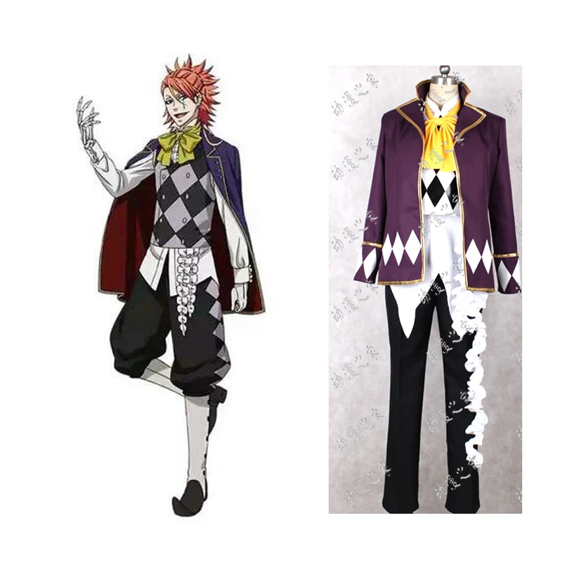 Костюм черного Батлера курошицзи Ноев ковчег цирковой Джокер аниме косплей