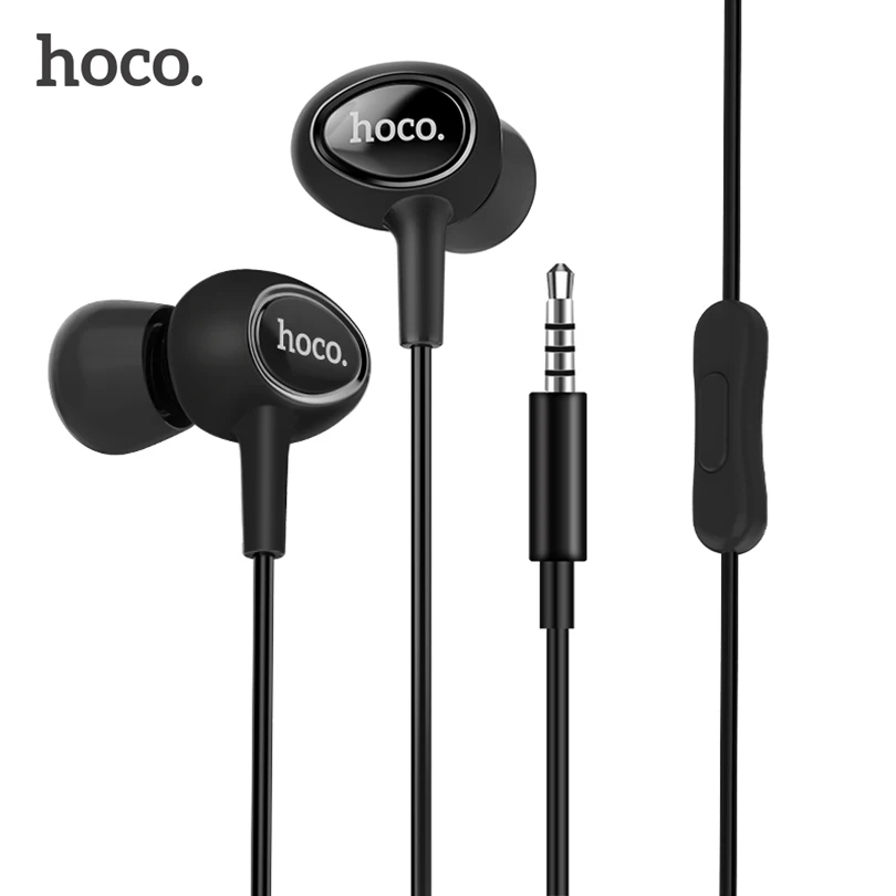 HOCO Высокое качество HD Clear Super Bass стерео наушники вкладыши проводные 3 5 мм штекер