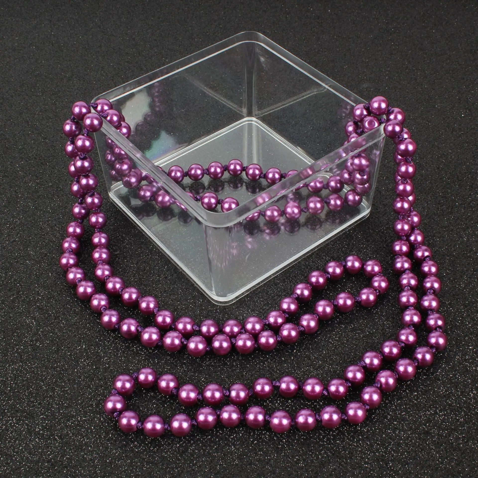 

Classic Multi-color Pearl Knotted Necklace Korean Version Sweater Chain Jewelry Necklace for Women Gift Statement Necklace