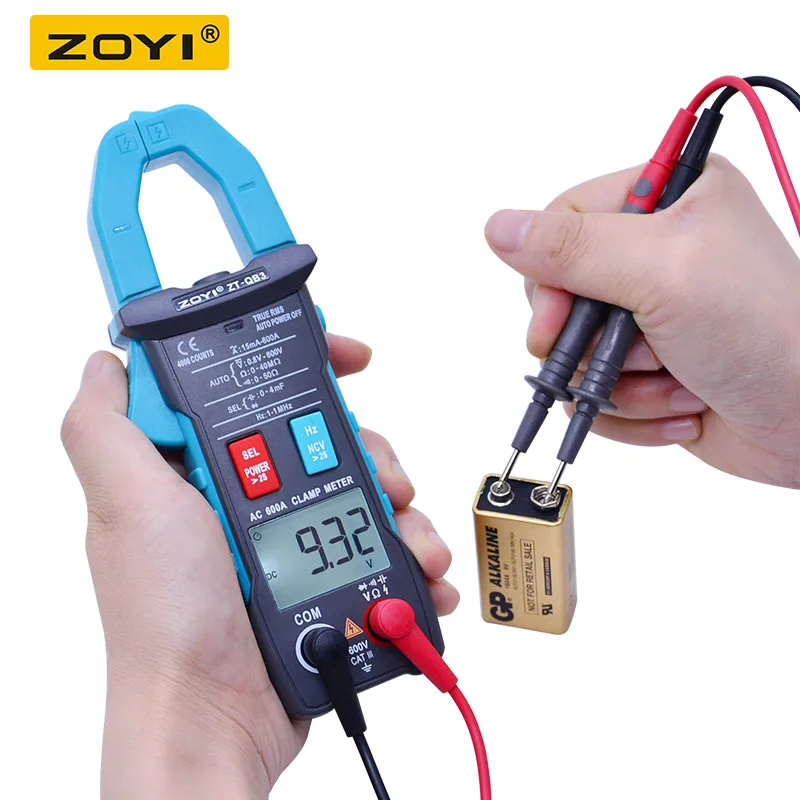 Цифровой мультиметр зажим ZOYI Φ 4000 обратный Вольтметр постоянного и переменного