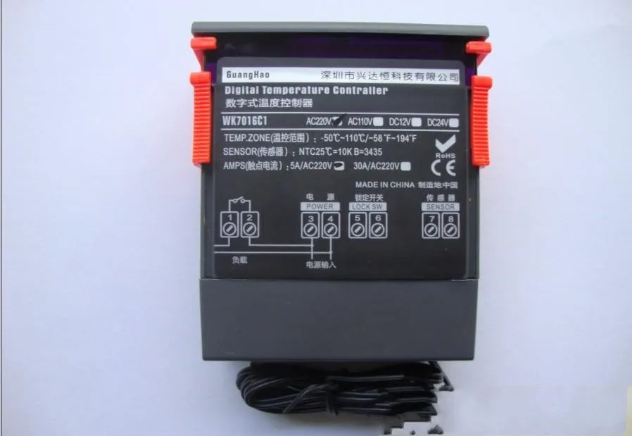 Цифровой микрокомпьютер 12 v / 24 110 v-220v Интеллектуальный термостат регулятор