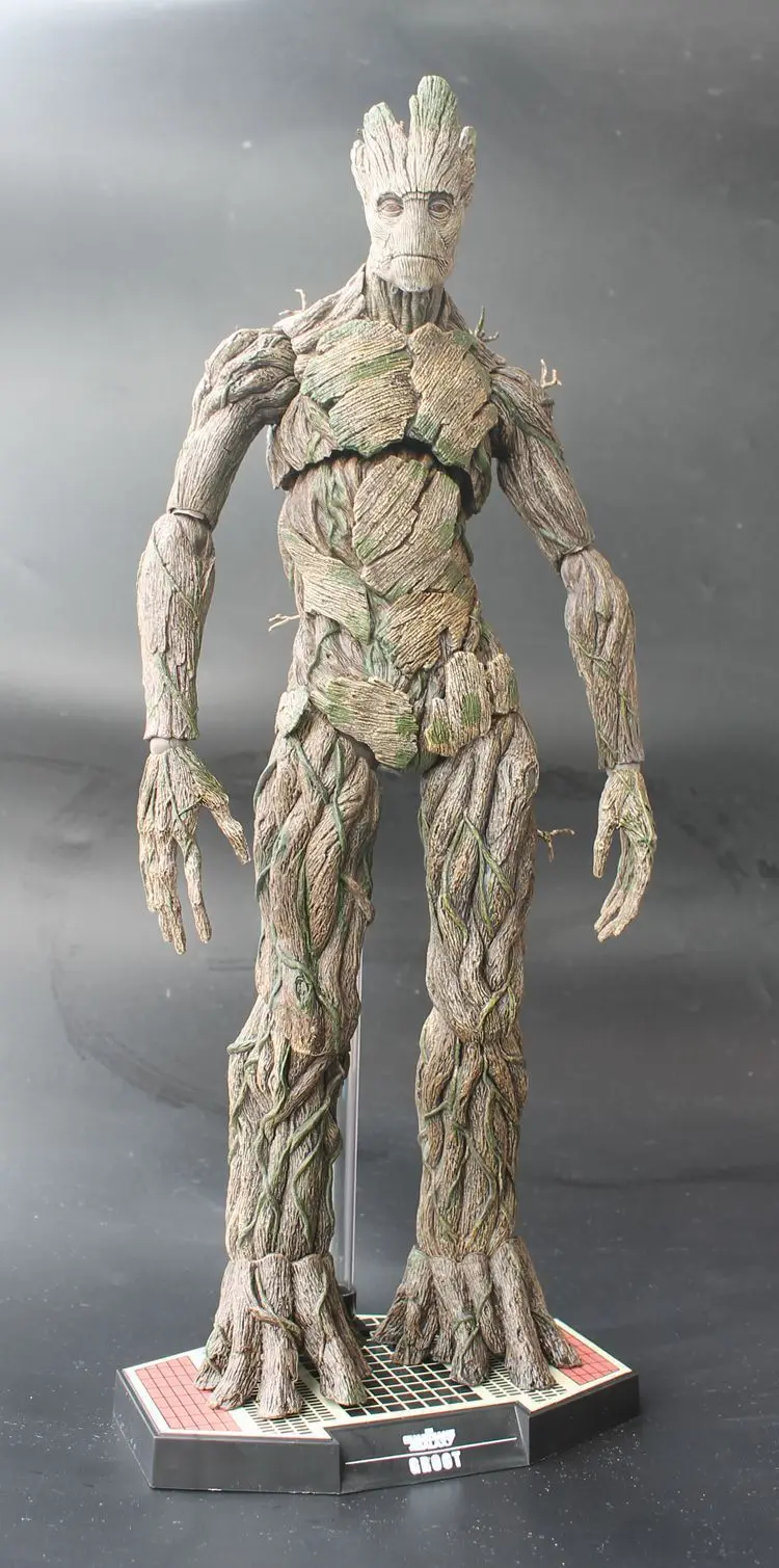 Tamanho grande Guardians Of The Galaxy Arvore Homem Мстители фигурка 40 см Groot BJD Modelo Colecao Presente com caixa de