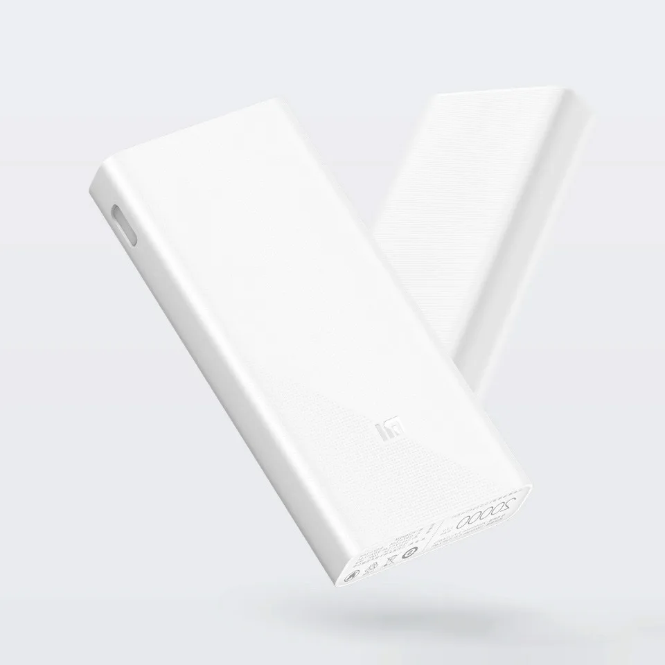 Оригинальный внешний аккумулятор Xiaomi 20000 мАч 2C Внешняя батарея Портативная