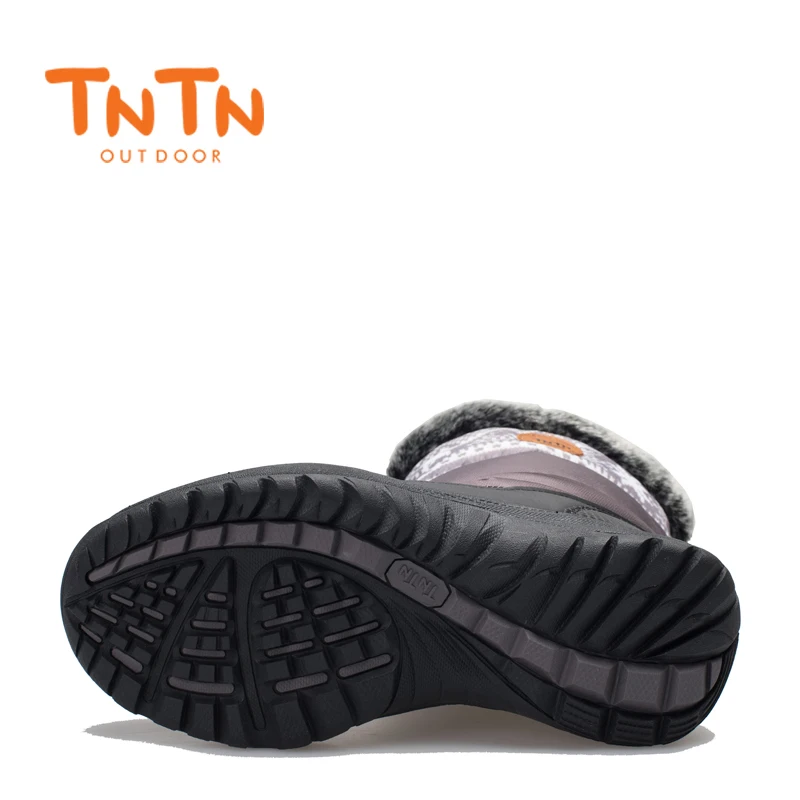 TNTN 2020 Winter Outdoor Boots Feathers Waterproof Hiking Boots  Snow Womens Shoes Womens Fleece shoes Warm