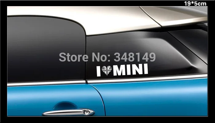 Автостайлинг Aliauto светоотражающие наклейки и I LOVE MINI для Mini Cooper Countryman R50 R52 R53 R58 R56 |