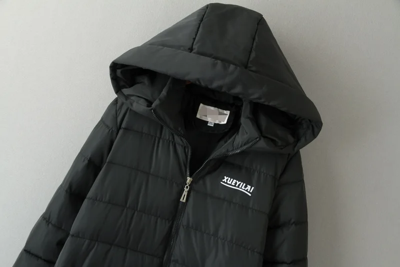 Женская осенне-зимняя длинная парка с капюшоном, Женское пальто, 3XL-6XL размера плюс, куртка с хлопковой подкладкой, женские свободные пальто, B21